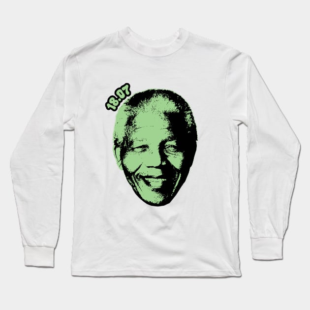 NELSON MANDELA 18.07 Long Sleeve T-Shirt by prophtt